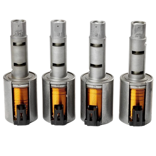 Reman RE0F11A/JF015E Solenoid Set (Set of four: 3 X N/H, 1 X N/L) - Open Cap